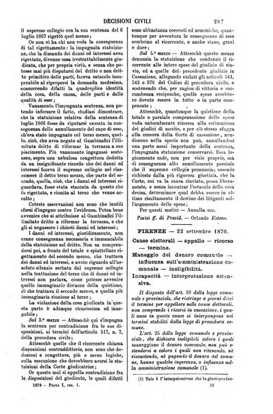 Annali della giurisprudenza italiana raccolta generale delle decisioni delle Corti di cassazione e d'appello in materia civile, criminale, commerciale, di diritto pubblico e amministrativo, e di procedura civile e penale