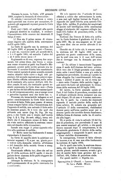 Annali della giurisprudenza italiana raccolta generale delle decisioni delle Corti di cassazione e d'appello in materia civile, criminale, commerciale, di diritto pubblico e amministrativo, e di procedura civile e penale