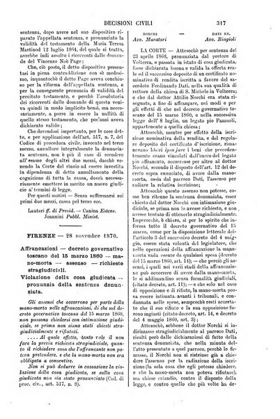 Annali della giurisprudenza italiana raccolta generale delle decisioni delle Corti di cassazione e d'appello in materia civile, criminale, commerciale, di diritto pubblico e amministrativo, e di procedura civile e penale