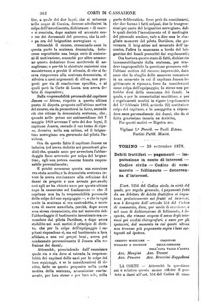 Annali della giurisprudenza italiana raccolta generale delle decisioni delle Corti di cassazione e d'appello in materia civile, criminale, commerciale, di diritto pubblico e amministrativo, e di procedura civile e penale