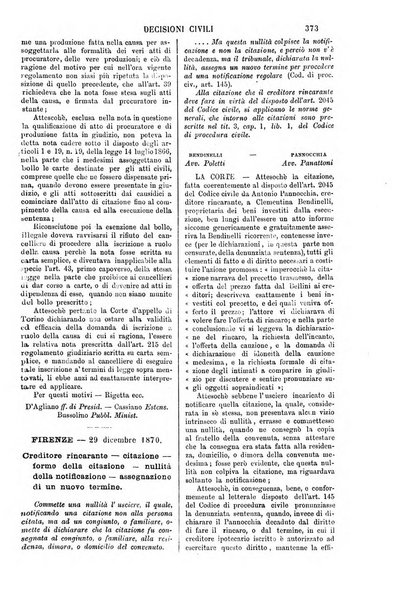 Annali della giurisprudenza italiana raccolta generale delle decisioni delle Corti di cassazione e d'appello in materia civile, criminale, commerciale, di diritto pubblico e amministrativo, e di procedura civile e penale