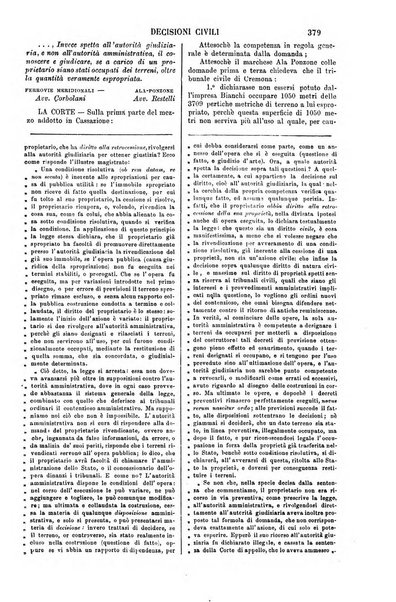 Annali della giurisprudenza italiana raccolta generale delle decisioni delle Corti di cassazione e d'appello in materia civile, criminale, commerciale, di diritto pubblico e amministrativo, e di procedura civile e penale