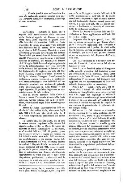 Annali della giurisprudenza italiana raccolta generale delle decisioni delle Corti di cassazione e d'appello in materia civile, criminale, commerciale, di diritto pubblico e amministrativo, e di procedura civile e penale