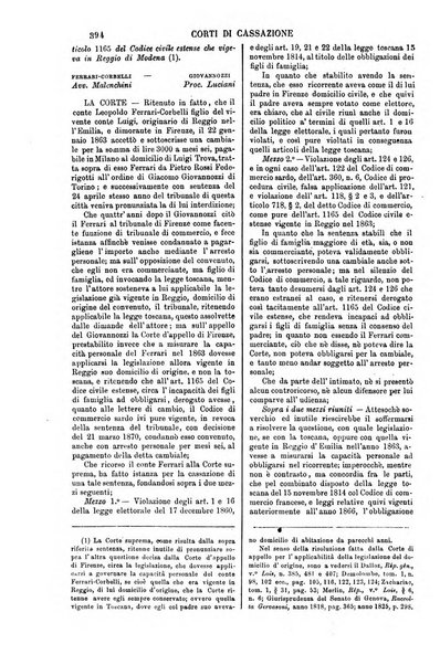 Annali della giurisprudenza italiana raccolta generale delle decisioni delle Corti di cassazione e d'appello in materia civile, criminale, commerciale, di diritto pubblico e amministrativo, e di procedura civile e penale