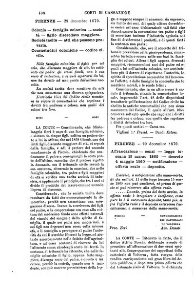 Annali della giurisprudenza italiana raccolta generale delle decisioni delle Corti di cassazione e d'appello in materia civile, criminale, commerciale, di diritto pubblico e amministrativo, e di procedura civile e penale