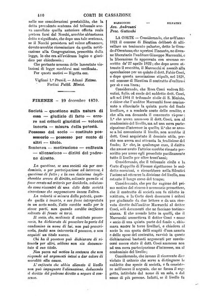 Annali della giurisprudenza italiana raccolta generale delle decisioni delle Corti di cassazione e d'appello in materia civile, criminale, commerciale, di diritto pubblico e amministrativo, e di procedura civile e penale