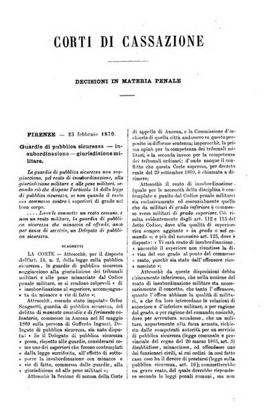 Annali della giurisprudenza italiana raccolta generale delle decisioni delle Corti di cassazione e d'appello in materia civile, criminale, commerciale, di diritto pubblico e amministrativo, e di procedura civile e penale