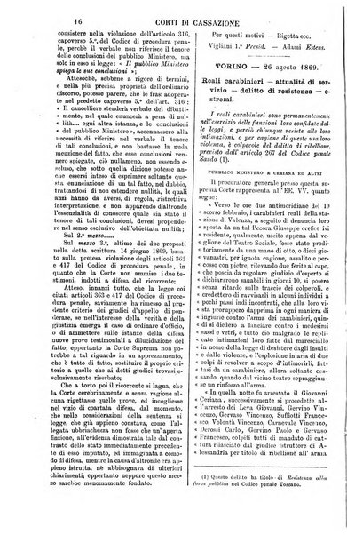 Annali della giurisprudenza italiana raccolta generale delle decisioni delle Corti di cassazione e d'appello in materia civile, criminale, commerciale, di diritto pubblico e amministrativo, e di procedura civile e penale