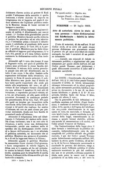 Annali della giurisprudenza italiana raccolta generale delle decisioni delle Corti di cassazione e d'appello in materia civile, criminale, commerciale, di diritto pubblico e amministrativo, e di procedura civile e penale