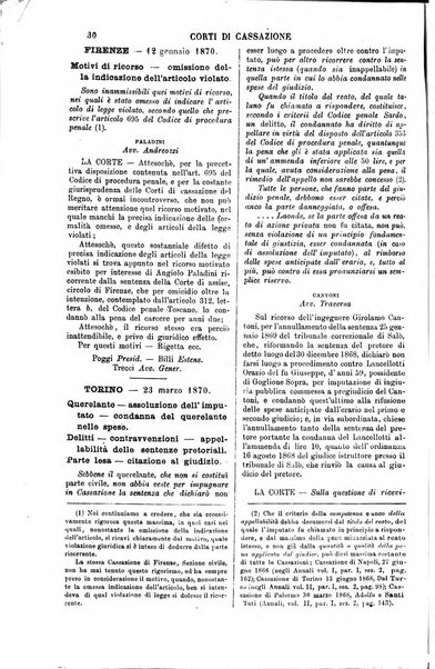 Annali della giurisprudenza italiana raccolta generale delle decisioni delle Corti di cassazione e d'appello in materia civile, criminale, commerciale, di diritto pubblico e amministrativo, e di procedura civile e penale