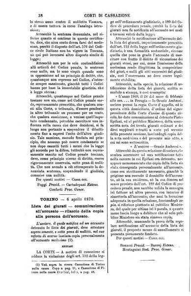 Annali della giurisprudenza italiana raccolta generale delle decisioni delle Corti di cassazione e d'appello in materia civile, criminale, commerciale, di diritto pubblico e amministrativo, e di procedura civile e penale