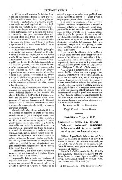 Annali della giurisprudenza italiana raccolta generale delle decisioni delle Corti di cassazione e d'appello in materia civile, criminale, commerciale, di diritto pubblico e amministrativo, e di procedura civile e penale