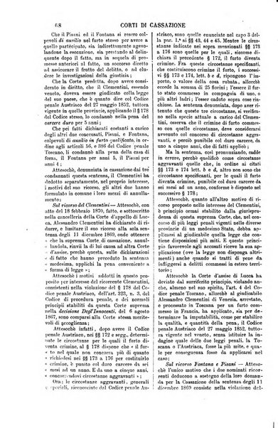 Annali della giurisprudenza italiana raccolta generale delle decisioni delle Corti di cassazione e d'appello in materia civile, criminale, commerciale, di diritto pubblico e amministrativo, e di procedura civile e penale