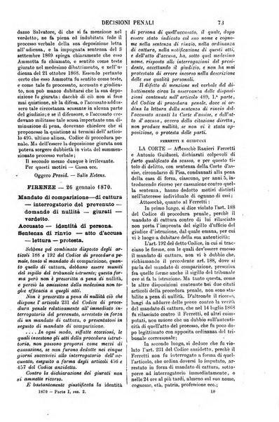 Annali della giurisprudenza italiana raccolta generale delle decisioni delle Corti di cassazione e d'appello in materia civile, criminale, commerciale, di diritto pubblico e amministrativo, e di procedura civile e penale