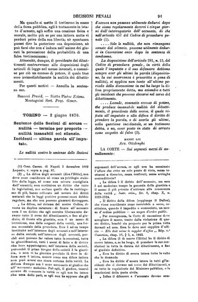 Annali della giurisprudenza italiana raccolta generale delle decisioni delle Corti di cassazione e d'appello in materia civile, criminale, commerciale, di diritto pubblico e amministrativo, e di procedura civile e penale