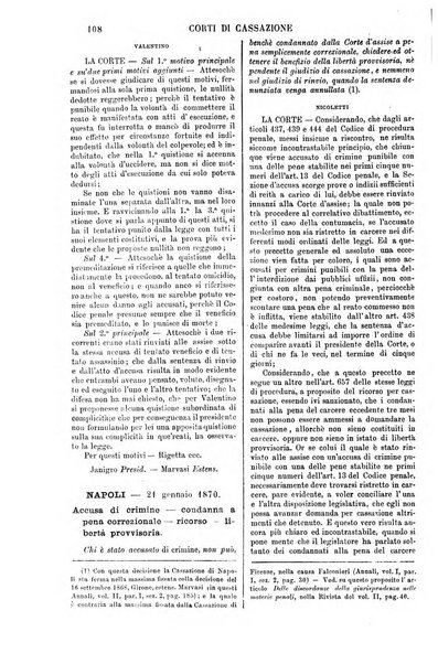 Annali della giurisprudenza italiana raccolta generale delle decisioni delle Corti di cassazione e d'appello in materia civile, criminale, commerciale, di diritto pubblico e amministrativo, e di procedura civile e penale