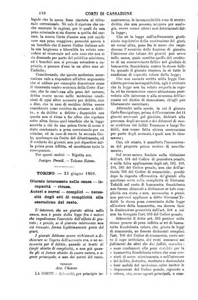 Annali della giurisprudenza italiana raccolta generale delle decisioni delle Corti di cassazione e d'appello in materia civile, criminale, commerciale, di diritto pubblico e amministrativo, e di procedura civile e penale