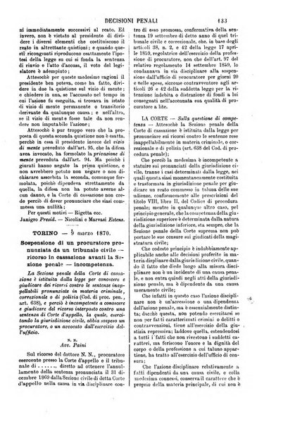 Annali della giurisprudenza italiana raccolta generale delle decisioni delle Corti di cassazione e d'appello in materia civile, criminale, commerciale, di diritto pubblico e amministrativo, e di procedura civile e penale