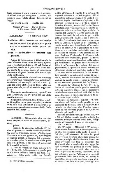 Annali della giurisprudenza italiana raccolta generale delle decisioni delle Corti di cassazione e d'appello in materia civile, criminale, commerciale, di diritto pubblico e amministrativo, e di procedura civile e penale