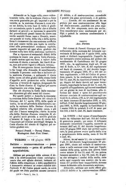 Annali della giurisprudenza italiana raccolta generale delle decisioni delle Corti di cassazione e d'appello in materia civile, criminale, commerciale, di diritto pubblico e amministrativo, e di procedura civile e penale