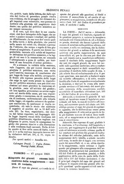 Annali della giurisprudenza italiana raccolta generale delle decisioni delle Corti di cassazione e d'appello in materia civile, criminale, commerciale, di diritto pubblico e amministrativo, e di procedura civile e penale