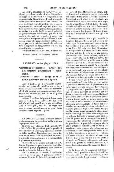 Annali della giurisprudenza italiana raccolta generale delle decisioni delle Corti di cassazione e d'appello in materia civile, criminale, commerciale, di diritto pubblico e amministrativo, e di procedura civile e penale