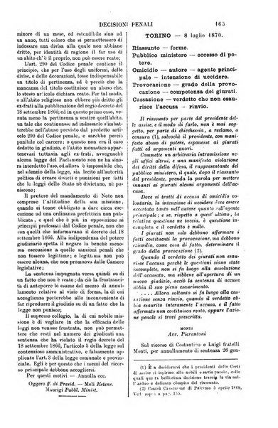 Annali della giurisprudenza italiana raccolta generale delle decisioni delle Corti di cassazione e d'appello in materia civile, criminale, commerciale, di diritto pubblico e amministrativo, e di procedura civile e penale