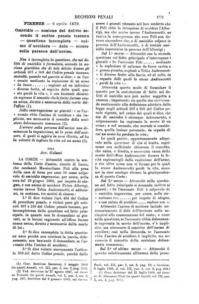 Annali della giurisprudenza italiana raccolta generale delle decisioni delle Corti di cassazione e d'appello in materia civile, criminale, commerciale, di diritto pubblico e amministrativo, e di procedura civile e penale