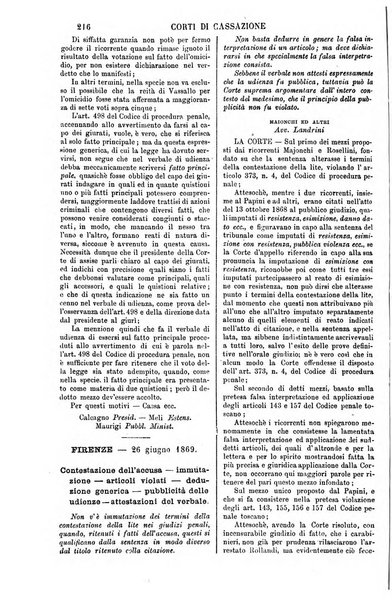 Annali della giurisprudenza italiana raccolta generale delle decisioni delle Corti di cassazione e d'appello in materia civile, criminale, commerciale, di diritto pubblico e amministrativo, e di procedura civile e penale