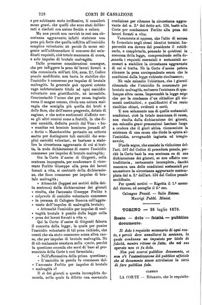 Annali della giurisprudenza italiana raccolta generale delle decisioni delle Corti di cassazione e d'appello in materia civile, criminale, commerciale, di diritto pubblico e amministrativo, e di procedura civile e penale