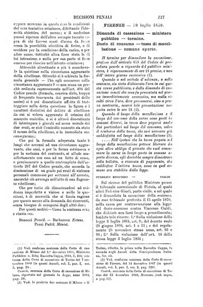 Annali della giurisprudenza italiana raccolta generale delle decisioni delle Corti di cassazione e d'appello in materia civile, criminale, commerciale, di diritto pubblico e amministrativo, e di procedura civile e penale