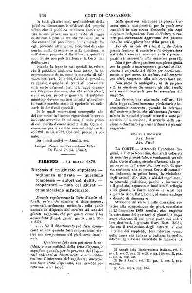 Annali della giurisprudenza italiana raccolta generale delle decisioni delle Corti di cassazione e d'appello in materia civile, criminale, commerciale, di diritto pubblico e amministrativo, e di procedura civile e penale