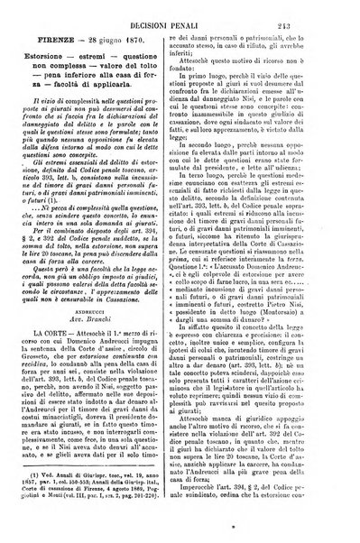 Annali della giurisprudenza italiana raccolta generale delle decisioni delle Corti di cassazione e d'appello in materia civile, criminale, commerciale, di diritto pubblico e amministrativo, e di procedura civile e penale