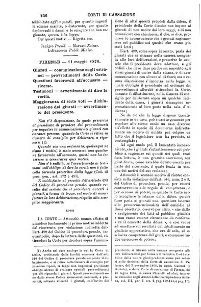 Annali della giurisprudenza italiana raccolta generale delle decisioni delle Corti di cassazione e d'appello in materia civile, criminale, commerciale, di diritto pubblico e amministrativo, e di procedura civile e penale