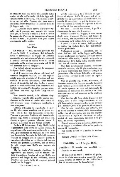 Annali della giurisprudenza italiana raccolta generale delle decisioni delle Corti di cassazione e d'appello in materia civile, criminale, commerciale, di diritto pubblico e amministrativo, e di procedura civile e penale