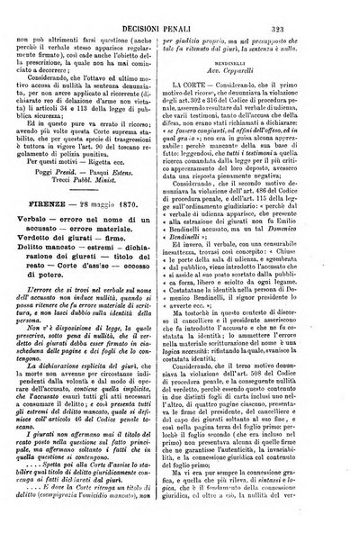 Annali della giurisprudenza italiana raccolta generale delle decisioni delle Corti di cassazione e d'appello in materia civile, criminale, commerciale, di diritto pubblico e amministrativo, e di procedura civile e penale