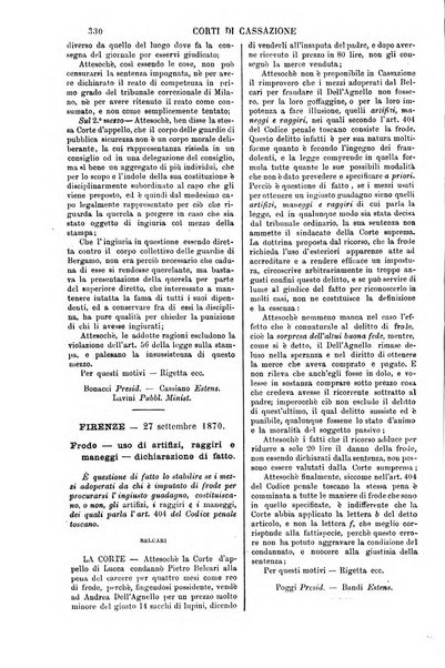 Annali della giurisprudenza italiana raccolta generale delle decisioni delle Corti di cassazione e d'appello in materia civile, criminale, commerciale, di diritto pubblico e amministrativo, e di procedura civile e penale