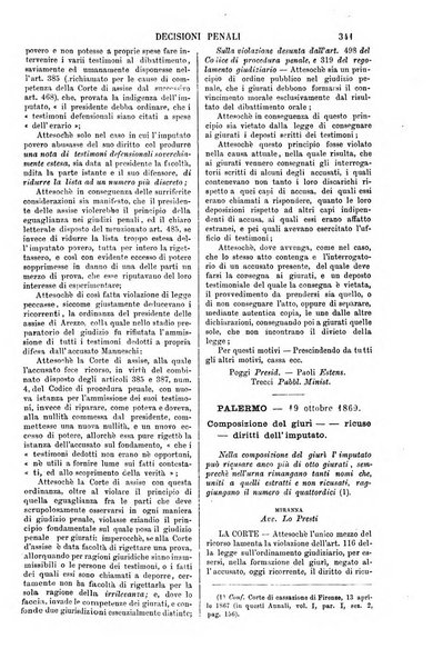 Annali della giurisprudenza italiana raccolta generale delle decisioni delle Corti di cassazione e d'appello in materia civile, criminale, commerciale, di diritto pubblico e amministrativo, e di procedura civile e penale