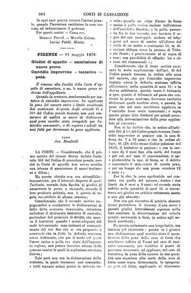 Annali della giurisprudenza italiana raccolta generale delle decisioni delle Corti di cassazione e d'appello in materia civile, criminale, commerciale, di diritto pubblico e amministrativo, e di procedura civile e penale