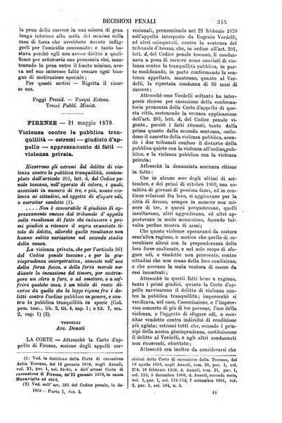 Annali della giurisprudenza italiana raccolta generale delle decisioni delle Corti di cassazione e d'appello in materia civile, criminale, commerciale, di diritto pubblico e amministrativo, e di procedura civile e penale