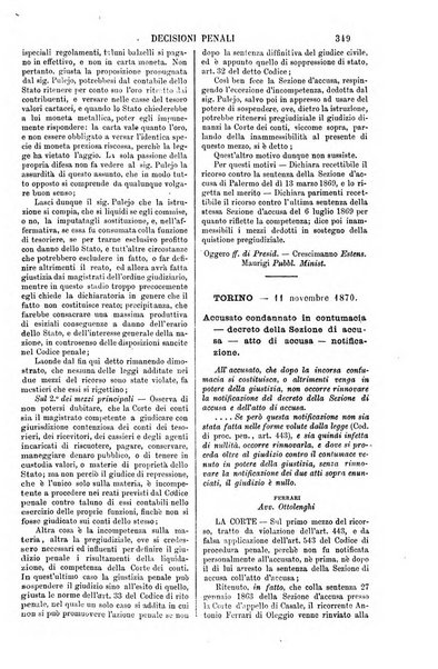 Annali della giurisprudenza italiana raccolta generale delle decisioni delle Corti di cassazione e d'appello in materia civile, criminale, commerciale, di diritto pubblico e amministrativo, e di procedura civile e penale