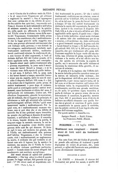 Annali della giurisprudenza italiana raccolta generale delle decisioni delle Corti di cassazione e d'appello in materia civile, criminale, commerciale, di diritto pubblico e amministrativo, e di procedura civile e penale