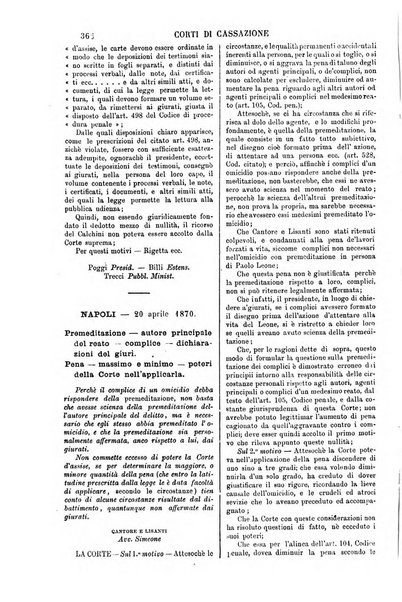 Annali della giurisprudenza italiana raccolta generale delle decisioni delle Corti di cassazione e d'appello in materia civile, criminale, commerciale, di diritto pubblico e amministrativo, e di procedura civile e penale