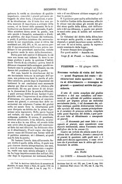 Annali della giurisprudenza italiana raccolta generale delle decisioni delle Corti di cassazione e d'appello in materia civile, criminale, commerciale, di diritto pubblico e amministrativo, e di procedura civile e penale