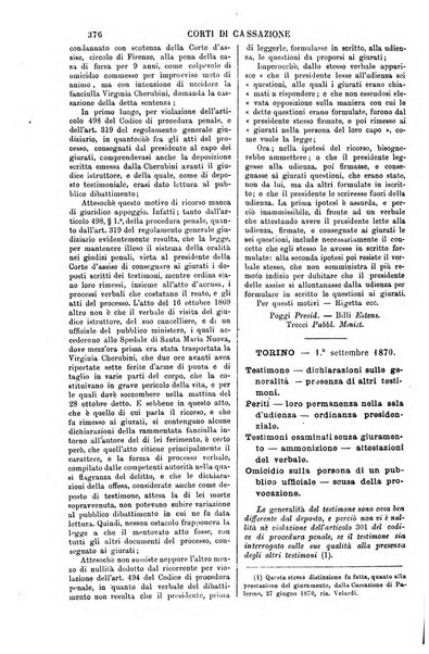 Annali della giurisprudenza italiana raccolta generale delle decisioni delle Corti di cassazione e d'appello in materia civile, criminale, commerciale, di diritto pubblico e amministrativo, e di procedura civile e penale