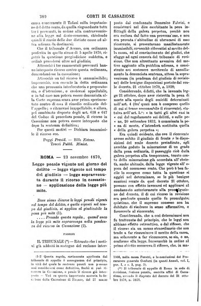 Annali della giurisprudenza italiana raccolta generale delle decisioni delle Corti di cassazione e d'appello in materia civile, criminale, commerciale, di diritto pubblico e amministrativo, e di procedura civile e penale