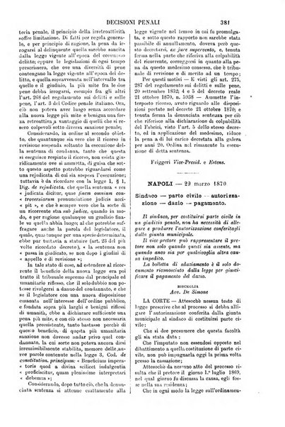 Annali della giurisprudenza italiana raccolta generale delle decisioni delle Corti di cassazione e d'appello in materia civile, criminale, commerciale, di diritto pubblico e amministrativo, e di procedura civile e penale