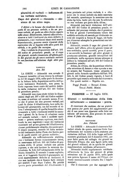 Annali della giurisprudenza italiana raccolta generale delle decisioni delle Corti di cassazione e d'appello in materia civile, criminale, commerciale, di diritto pubblico e amministrativo, e di procedura civile e penale