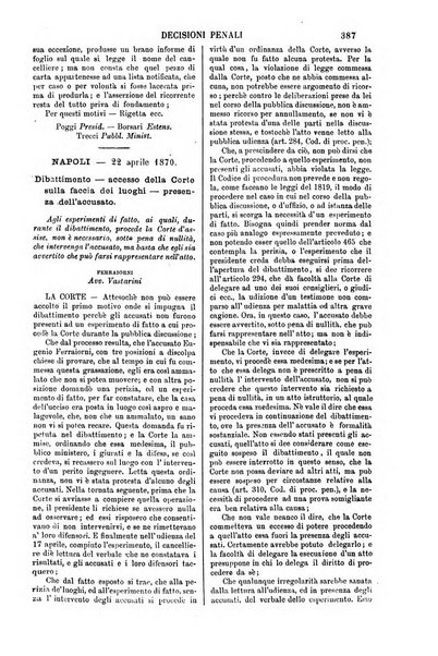 Annali della giurisprudenza italiana raccolta generale delle decisioni delle Corti di cassazione e d'appello in materia civile, criminale, commerciale, di diritto pubblico e amministrativo, e di procedura civile e penale