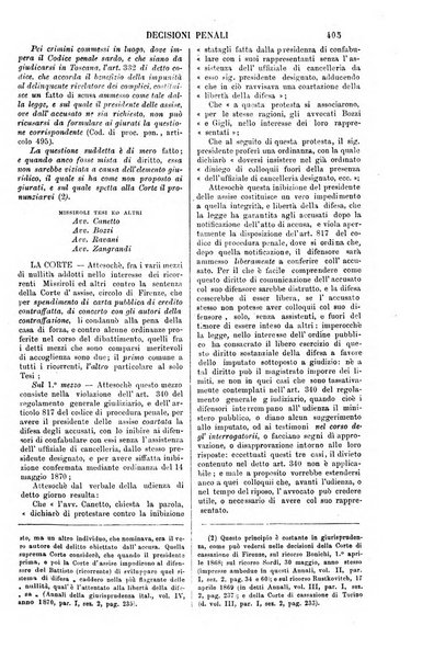 Annali della giurisprudenza italiana raccolta generale delle decisioni delle Corti di cassazione e d'appello in materia civile, criminale, commerciale, di diritto pubblico e amministrativo, e di procedura civile e penale